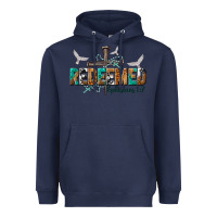 Navy redeemed ephesians 1 7 Heavyweight Hoodie - NancyCooperArtShop