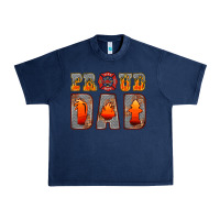 Navy proud dad Urban Heavy Tee - HRA Design Shop