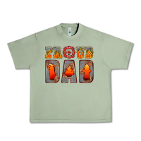 Oil Green proud dad Urban Heavy Tee - HRA Design Shop