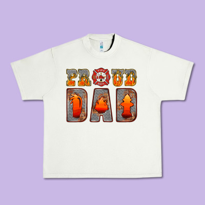 Proud Dad Urban Heavy Tee Designed By Hra Design Shop