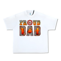 White proud dad Urban Heavy Tee - HRA Design Shop