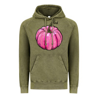 Vintage Olive breast cancer awereness pumpkin Vintage Hoodie - RanaPortraitStore