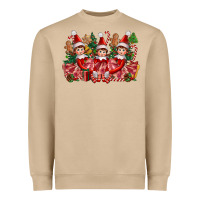Mushroom Christmas girl elfs Heavyweight Sweatshirt - FaDigitalArtStudio