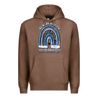 Chestnut we wear blue for autism awareness accept understan Premium Hoodie - Artiststas