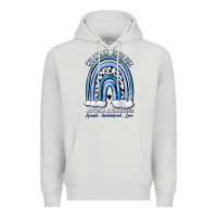 Dove Grey we wear blue for autism awareness accept understan Premium Hoodie - Artiststas