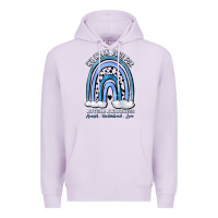 Lilac we wear blue for autism awareness accept understan Premium Hoodie - Artiststas