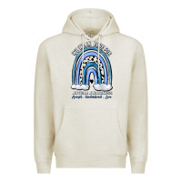 Oatmeal Heather we wear blue for autism awareness accept understan Premium Hoodie - Artiststas
