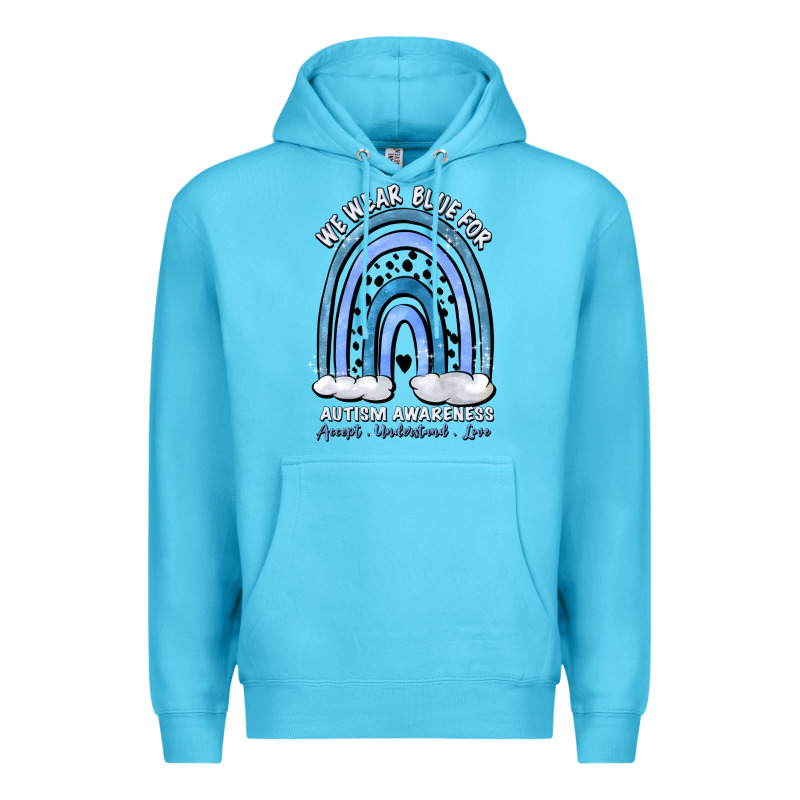We Wear Blue For Autism Awareness Accept Understan Premium Hoodie by Artiststas | Teevron