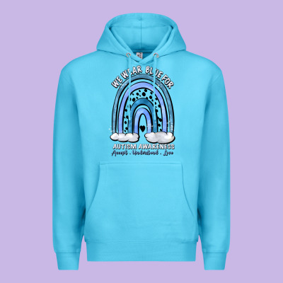 We Wear Blue For Autism Awareness Accept Understan Premium Hoodie Designed By Artiststas
