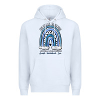 White we wear blue for autism awareness accept understan Premium Hoodie - Artiststas