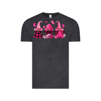 Vintage Black breast cancer afro gnomies Vintage Tee - FaDigitalArtStudio