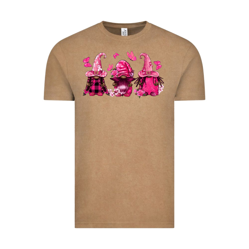 Breast Cancer Afro Gnomies Vintage Tee by FaDigitalArtStudio | Teevron