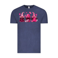 Vintage Denim breast cancer afro gnomies Vintage Tee - FaDigitalArtStudio