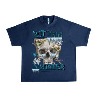 Navy not made for winter skull Urban Heavy Tee - FaDigitalArtStudio