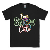 Black l am snow cute Classic Tee - CowhideDigitalArt