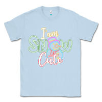 Dusty Blue l am snow cute Classic Tee - CowhideDigitalArt