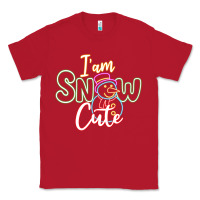 Red l am snow cute Classic Tee - CowhideDigitalArt