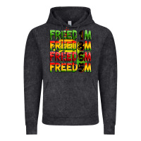 Vintage Black freedom freedom freedom freedom 1865 Vintage Hoodie - Zillion Design Studio