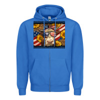True Royal Western 4th Of July Cow Zipper Hoodie - LillyAllenDesigns