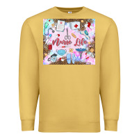 Antique Gold nurse life Premium Sweatshirt - MaliasSmallBusiness