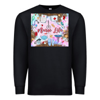 Black nurse life Premium Sweatshirt - MaliasSmallBusiness
