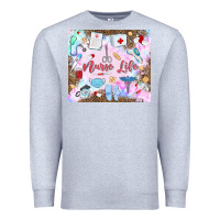 Heather Grey nurse life Premium Sweatshirt - MaliasSmallBusiness