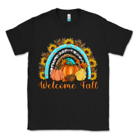Black Welcome Fall Rainbow Classic Tee - Artiststas