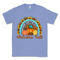 Colony Blue Welcome Fall Rainbow Classic Tee - Artiststas