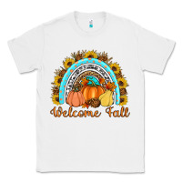 White Welcome Fall Rainbow Classic Tee - Artiststas