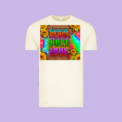 Kindness Peace Inclusion Hope Equality Love Diversity Vintage Tee Designed By Hra Design Shop