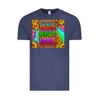 Vintage Denim kindness peace inclusion hope equality love diversity Vintage Tee - HRA Design Shop