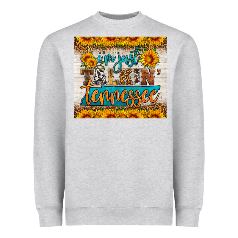 I'm Just Talking Tennessee Tumbler Heavyweight Sweatshirt by HRA Design Shop | Teevron
