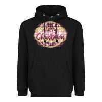 Black merry christmas pink Heavyweight Hoodie - MaliasSmallBusiness