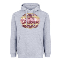 Heather Grey merry christmas pink Heavyweight Hoodie - MaliasSmallBusiness