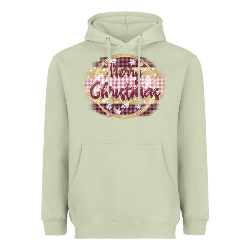 Merry Christmas Pink Heavyweight Hoodie by MaliasSmallBusiness | Teevron