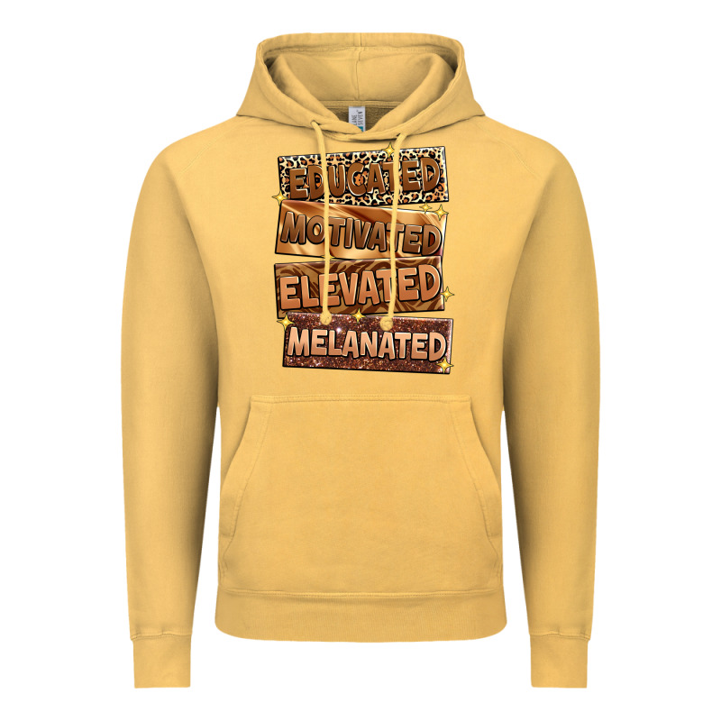 Educated Motivated Elevated Melanated Vintage Hoodie by Zillion Design Studio | Teevron