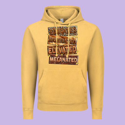 Educated Motivated Elevated Melanated Vintage Hoodie Designed By Zillion Design Studio