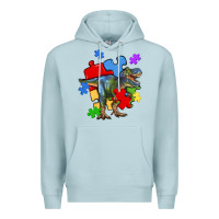 Blue Mist autism t rex Premium Hoodie - Artiststas