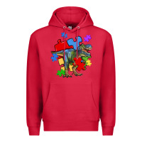 Cardinal autism t rex Premium Hoodie - Artiststas