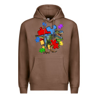 Chestnut autism t rex Premium Hoodie - Artiststas