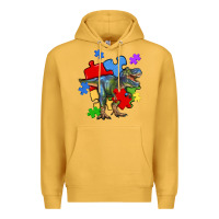 Mustard autism t rex Premium Hoodie - Artiststas