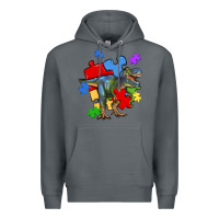 Rock autism t rex Premium Hoodie - Artiststas
