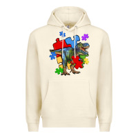 Sandshell autism t rex Premium Hoodie - Artiststas