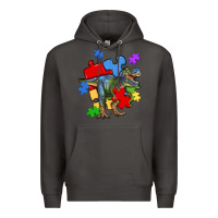 Smoke autism t rex Premium Hoodie - Artiststas
