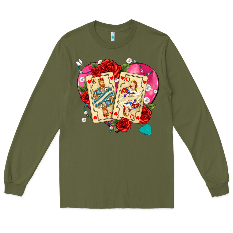 Playing Cards Roses And Pearls Long Sleeve Tee by AdoDesignShop | Teevron