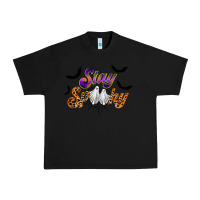 Black stay spooky Urban Heavy Tee - RacoonDesign