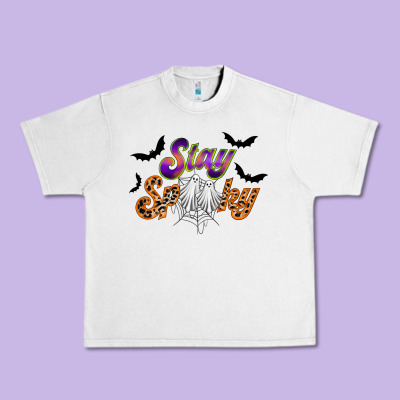 Stay Spooky Urban Heavy Tee Designed By Racoondesign
