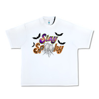 White stay spooky Urban Heavy Tee - RacoonDesign
