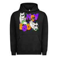 Pigment Black Hey Boo with Ghost Cats Urban Hoodie - texasbilliewilder