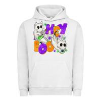Pigment Lunar Rock Hey Boo with Ghost Cats Urban Hoodie - texasbilliewilder